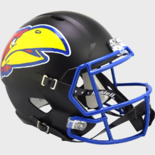 Kansas Jayhawks Full Size Speed Replica Football Helmet Black - NCAA Break4Sports & Collectibles, LLC