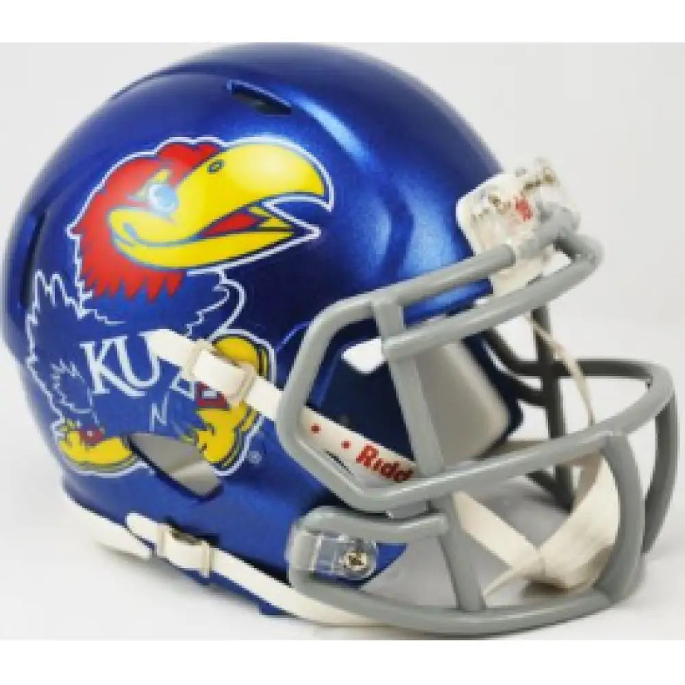Kansas Jayhawks NCAA Mini Speed Football Helmet Oversized Decal - NCAA Break4Sports & Collectibles, LLC