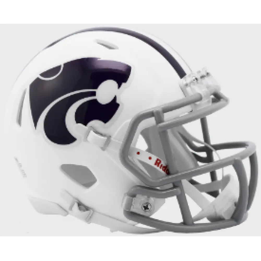 Kansas State Wildcats NCAA Mini Speed Football Helmet White - NCAA Break4Sports & Collectibles, LLC