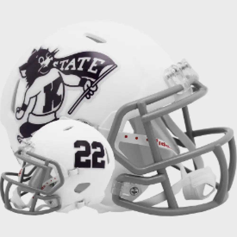 Kansas State Wildcats NCAA Mini Speed Football Helmet Willie Wildcat- NCAA Break4Sports & Collectibles, LLC
