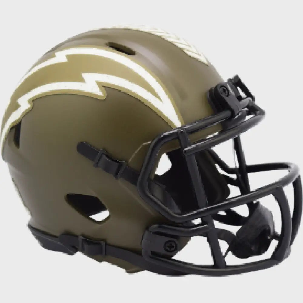 Los Angeles Chargers SALUTE TO SERVICE Mini Speed Football Helmet - NFL Break4Sports & Collectibles, LLC
