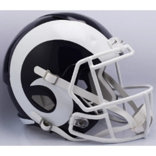 Los Angeles Rams Full Size Speed Replica Football Helmet White Horn - NFL Break4Sports & Collectibles, LLC
