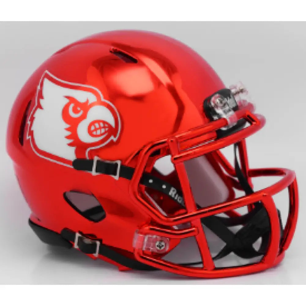 Louisville Cardinals NCAA Mini Chrome Speed Football Helmet Chrome - NCAA Break4Sports & Collectibles, LLC