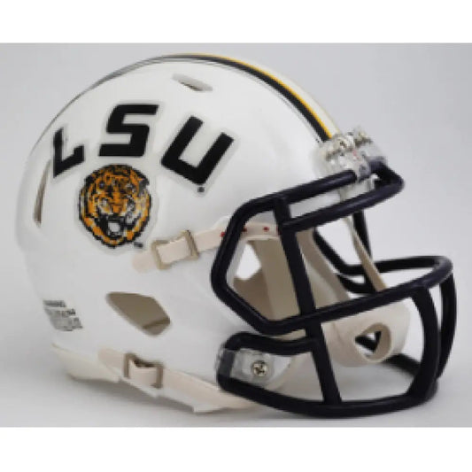 LSU Tigers NCAA Mini Speed Football Helmet White- NCAA Break4Sports & Collectibles, LLC