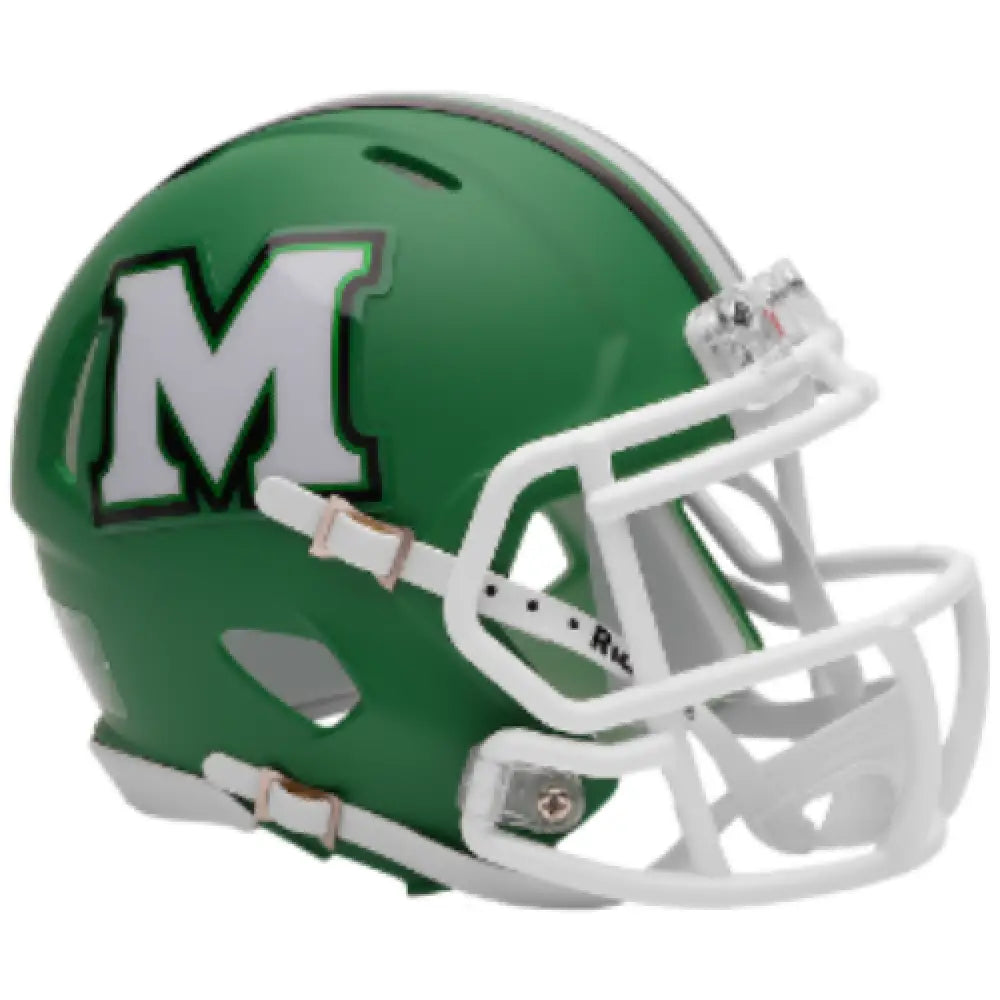 Marshall Thundering Herd NCAA Mini Speed Football Helmet Flat Green NCAA Break4Sports & Collectibles, LLC