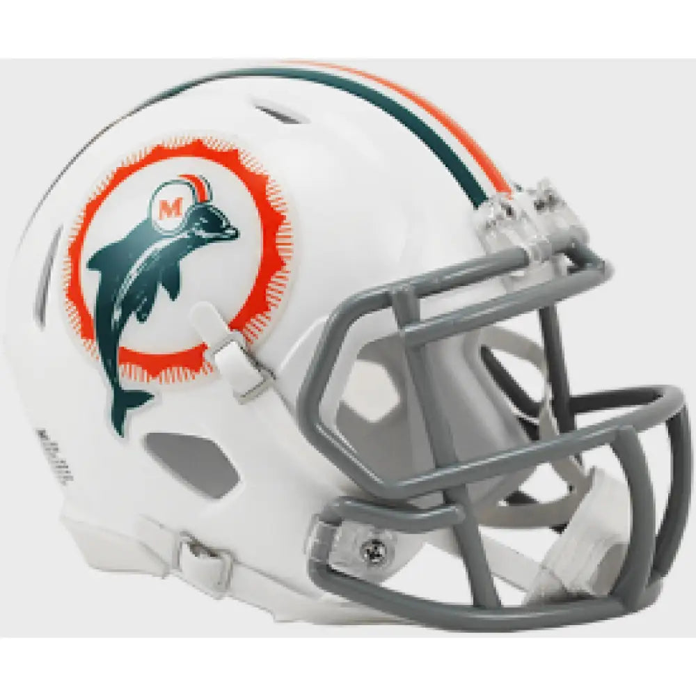 Miami Dolphins 1972 Riddell Mini Speed Throwback Helmet - NFL Break4Sports & Collectibles, LLC