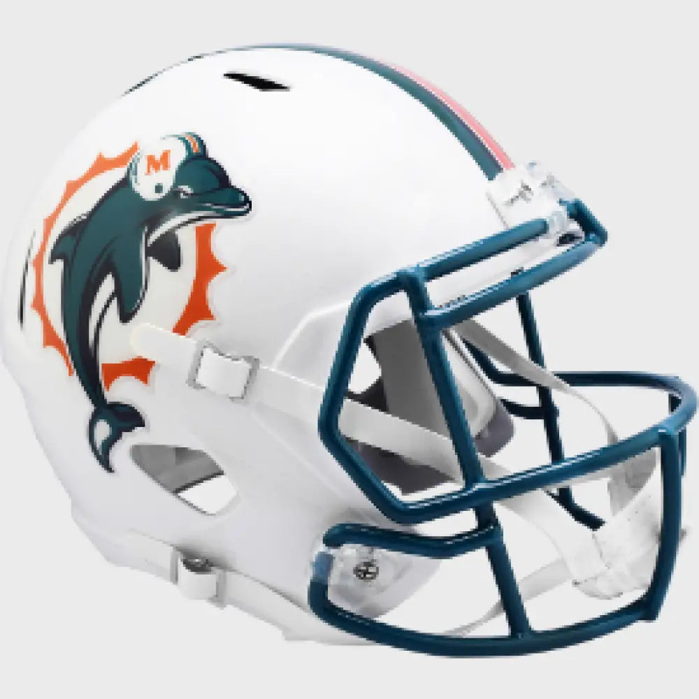 Miami Dolphins Full Size 1996 to 2012 Speed Replica Throwback Helmet - NFL Break4Sports & Collectibles, LLC