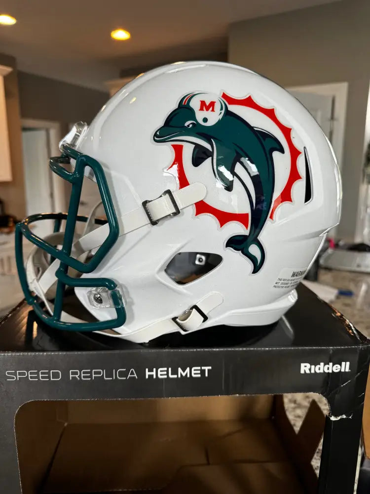 Miami Dolphins Full Size 1996 to 2012 Speed Replica Throwback Helmet - NFL Break4Sports & Collectibles, LLC