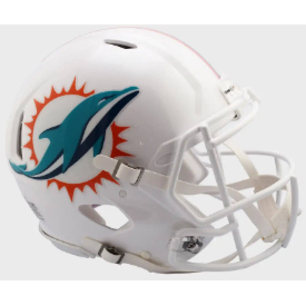 Miami Dolphins Full Size Authentic Speed Football Helmet - NFL Break4Sports & Collectibles, LLC