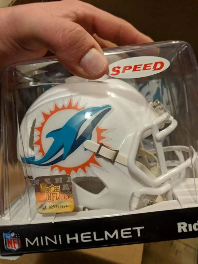Miami Dolphins NFL Mini Speed Football Helmet Break4Sports & Collectibles, LLC