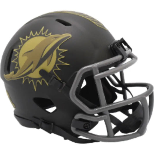 Miami Dolphins SALUTE TO SERVICE 4 Mini Speed Football Helmet NFL Break4Sports & Collectibles, LLC