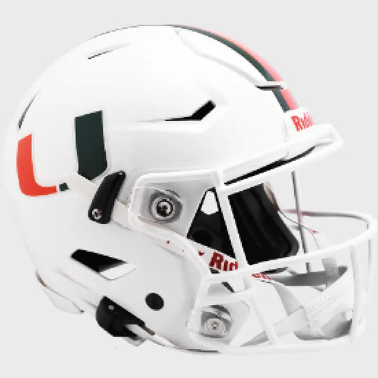 Miami Hurricanes Full Size Authentic SpeedFlex Football Helmet - NCAA Break4Sports & Collectibles, LLC