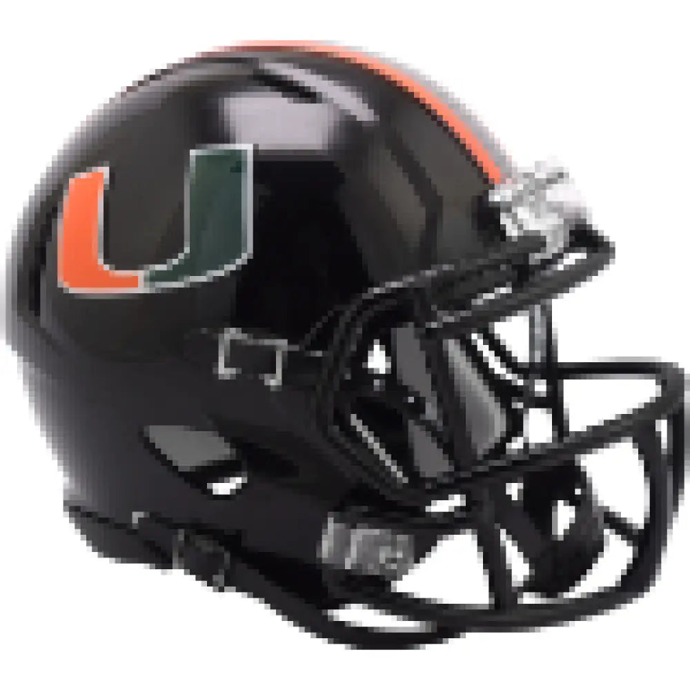 Miami Hurricanes Mini Speed Football Helmet - NCAA Break4Sports & Collectibles, LLC