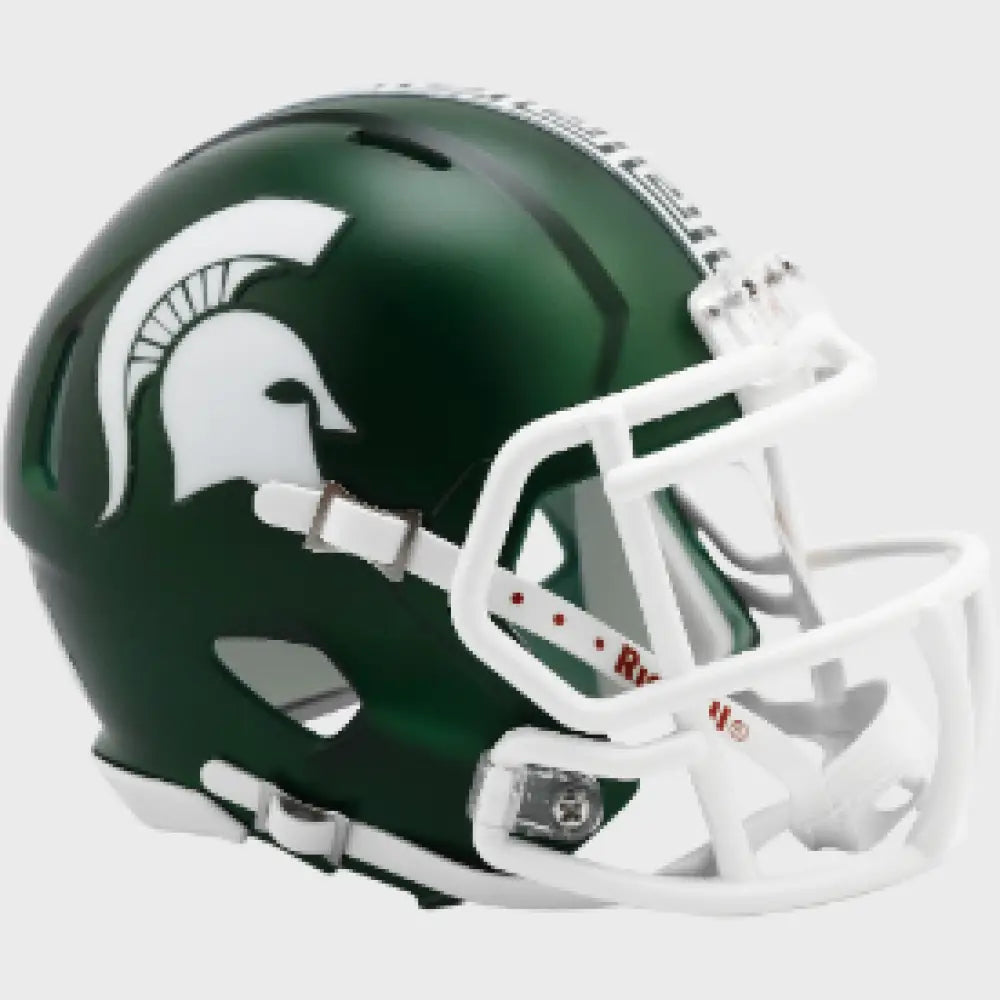 Michigan State Spartans NCAA Mini Speed Football Helmet 2023 Satin Green - NCAA Break4Sports & Collectibles, LLC