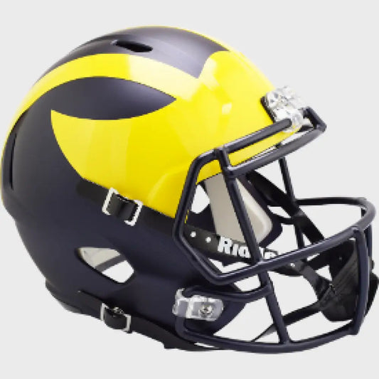 Michigan Wolverines Full Size Speed Replica Football Helmet Matte - NCAA Break4Sports & Collectibles, LLC