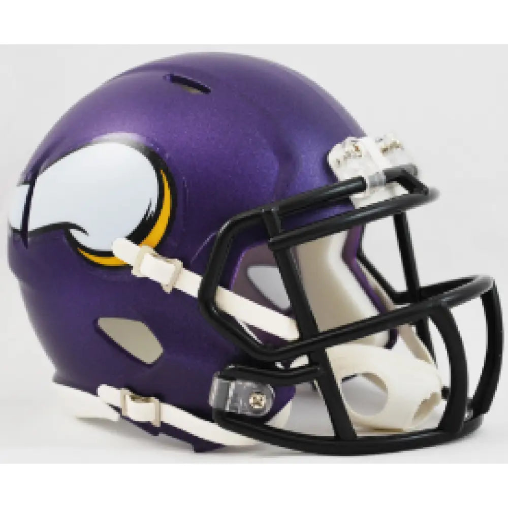 Minnesota Vikings NFL Mini Speed Football Helmet Satin Purple Break4Sports & Collectibles, LLC