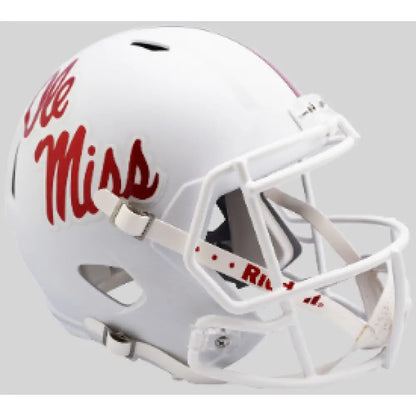 Mississippi (Ole Miss) Rebels Full Size Speed Replica Football Helmet Gloss White - NCAA Break4Sports & Collectibles, LLC