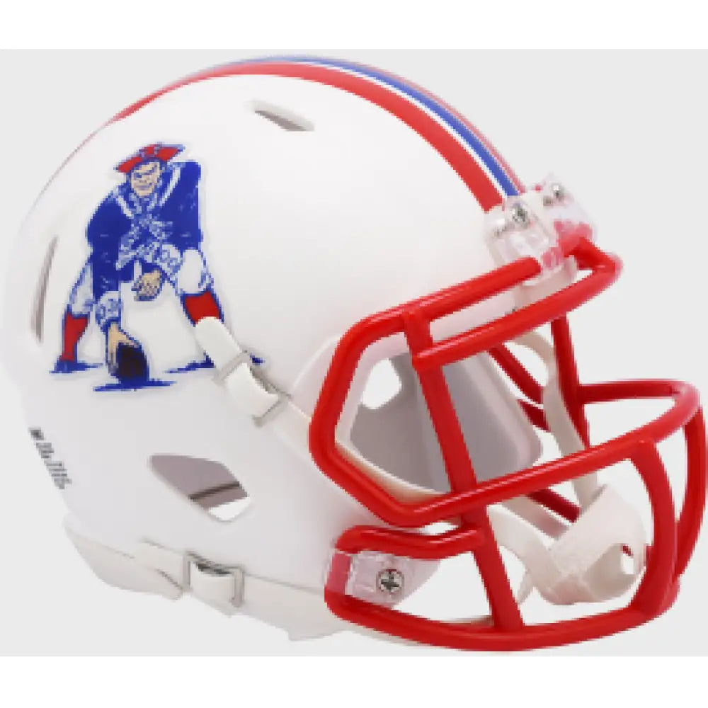 New England Patriots 1990 to 1992 Riddell Mini Speed Throwback Helmet - NFL Break4Sports & Collectibles, LLC