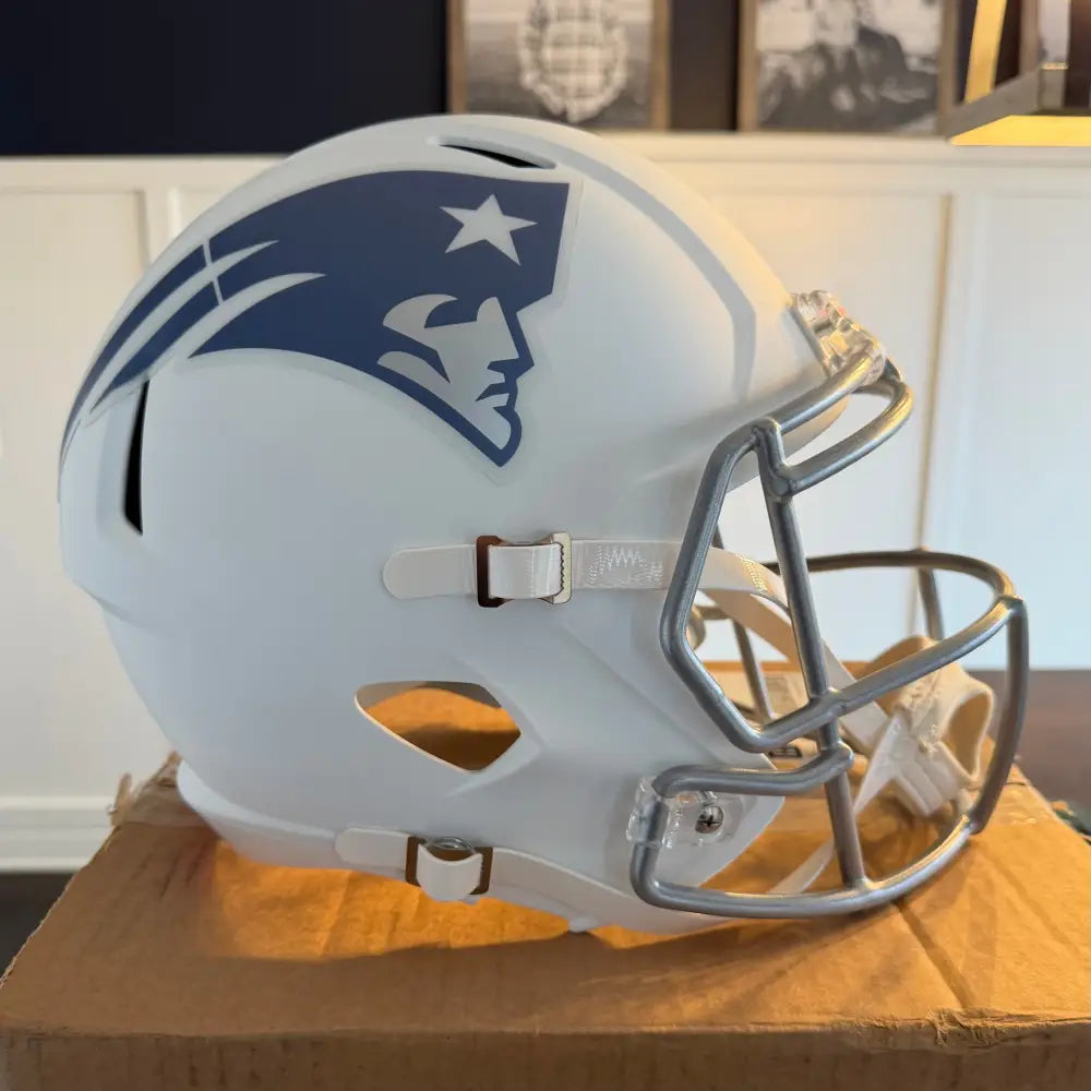 New England Patriots Full Size Speed Replica Football Helmet 2025 Rivalries - NFL Break4Sports & Collectibles, LLC