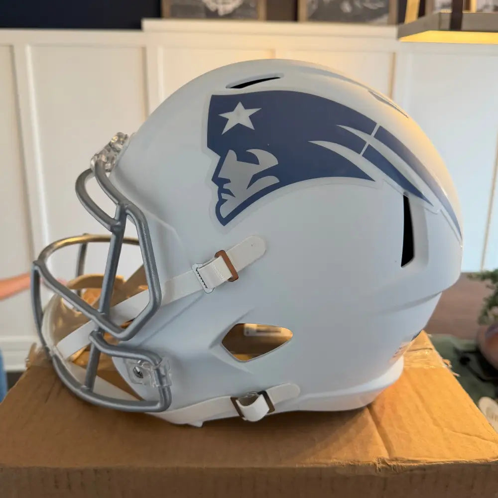 New England Patriots Full Size Speed Replica Football Helmet 2025 Rivalries - NFL Break4Sports & Collectibles, LLC