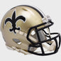 New Orleans Saints 1976 to 1999 Riddell Mini Speed Throwback Helmet - NFL Break4Sports & Collectibles, LLC