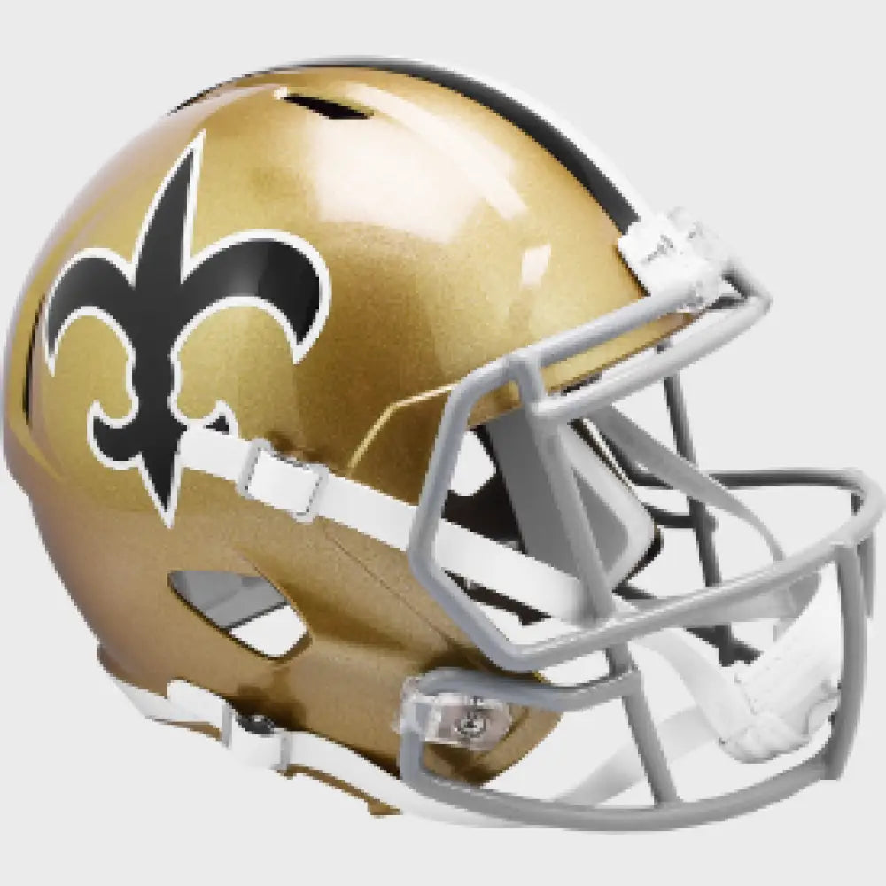 New Orleans Saints Full Size 1976 to 1999 Speed Replica Throwback Helmet - NFL Break4Sports & Collectibles, LLC
