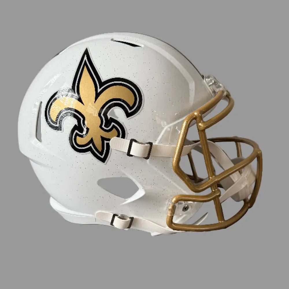 New Orleans Saints Full Size Speed Replica Football Helmet 2025 Alternate On-Field - NFL Break4Sports & Collectibles, LLC