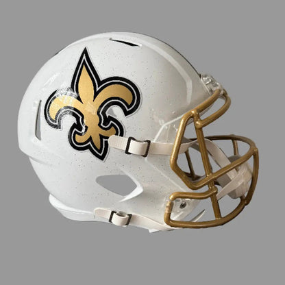 New Orleans Saints Full Size Speed Replica Football Helmet 2025 Alternate On-Field - NFL Break4Sports & Collectibles, LLC