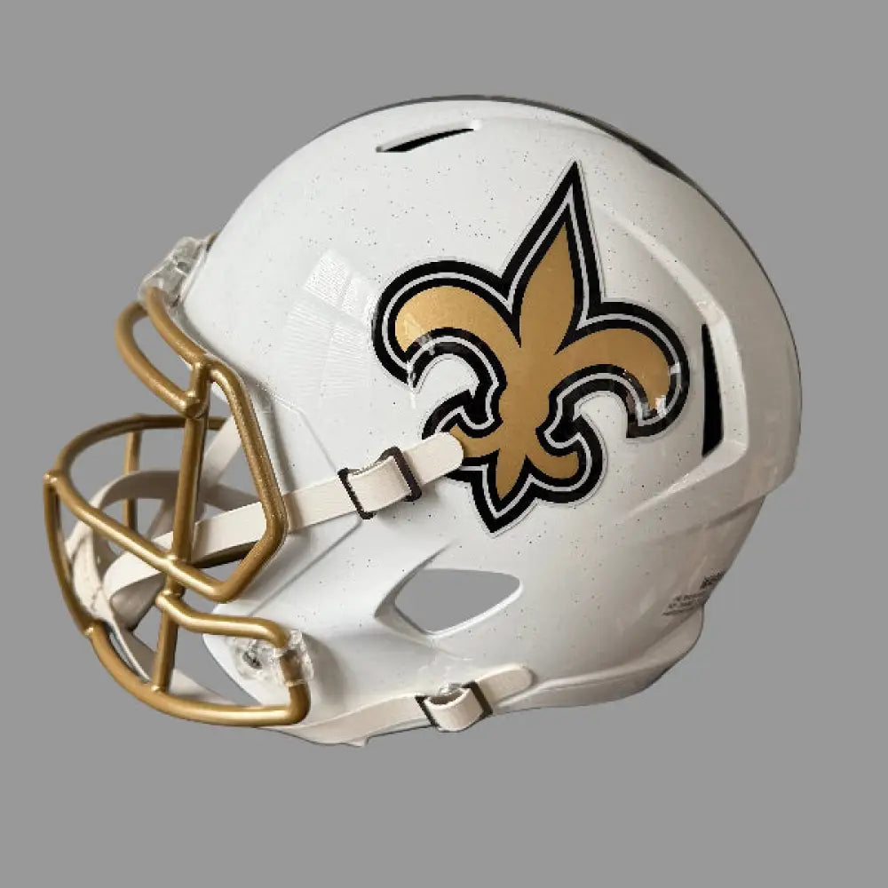 New Orleans Saints Full Size Speed Replica Football Helmet 2025 Alternate On-Field - NFL Break4Sports & Collectibles, LLC