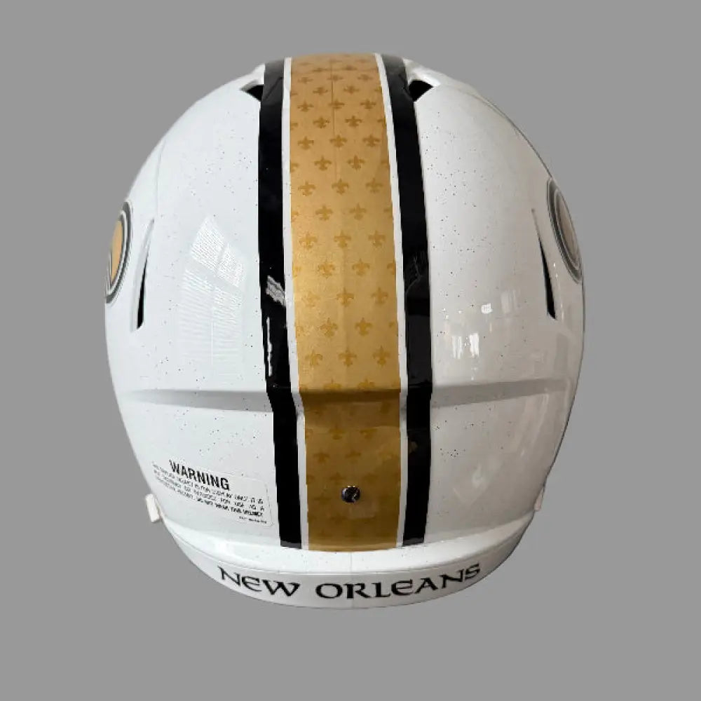 New Orleans Saints Full Size Speed Replica Football Helmet 2025 Alternate On-Field - NFL Break4Sports & Collectibles, LLC