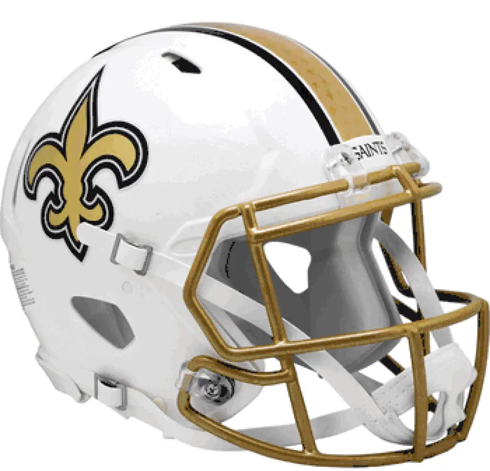 New Orleans Saints Full Size Speed Replica Football Helmet 2025 Alternate On-Field - NFL Break4Sports & Collectibles, LLC