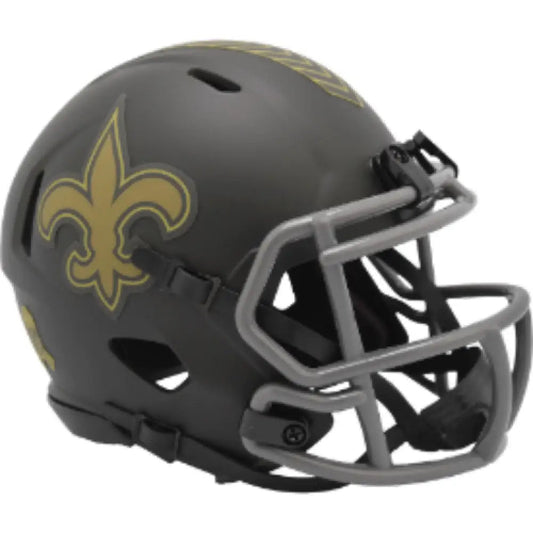 New Orleans Saints SALUTE TO SERVICE 4 Mini Speed Football Helmet - NFL Break4Sports & Collectibles, LLC
