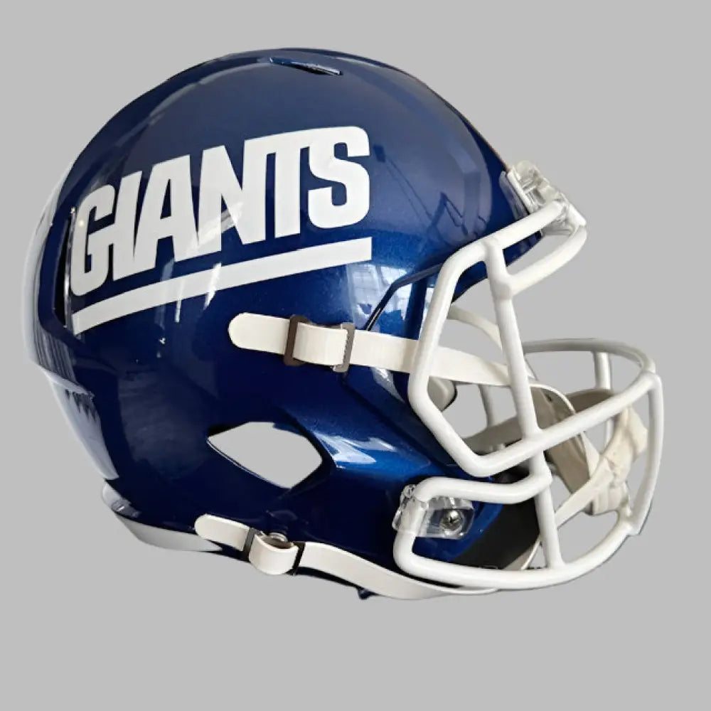 New York Giants Full Size Speed Replica Football Helmet Color Rush - NFL Break4Sports & Collectibles, LLC