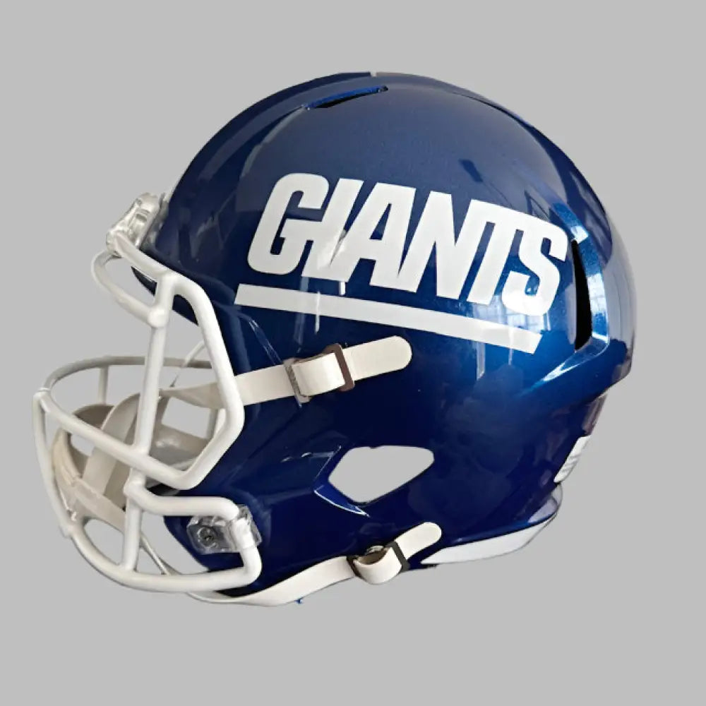 New York Giants Full Size Speed Replica Football Helmet Color Rush - NFL Break4Sports & Collectibles, LLC