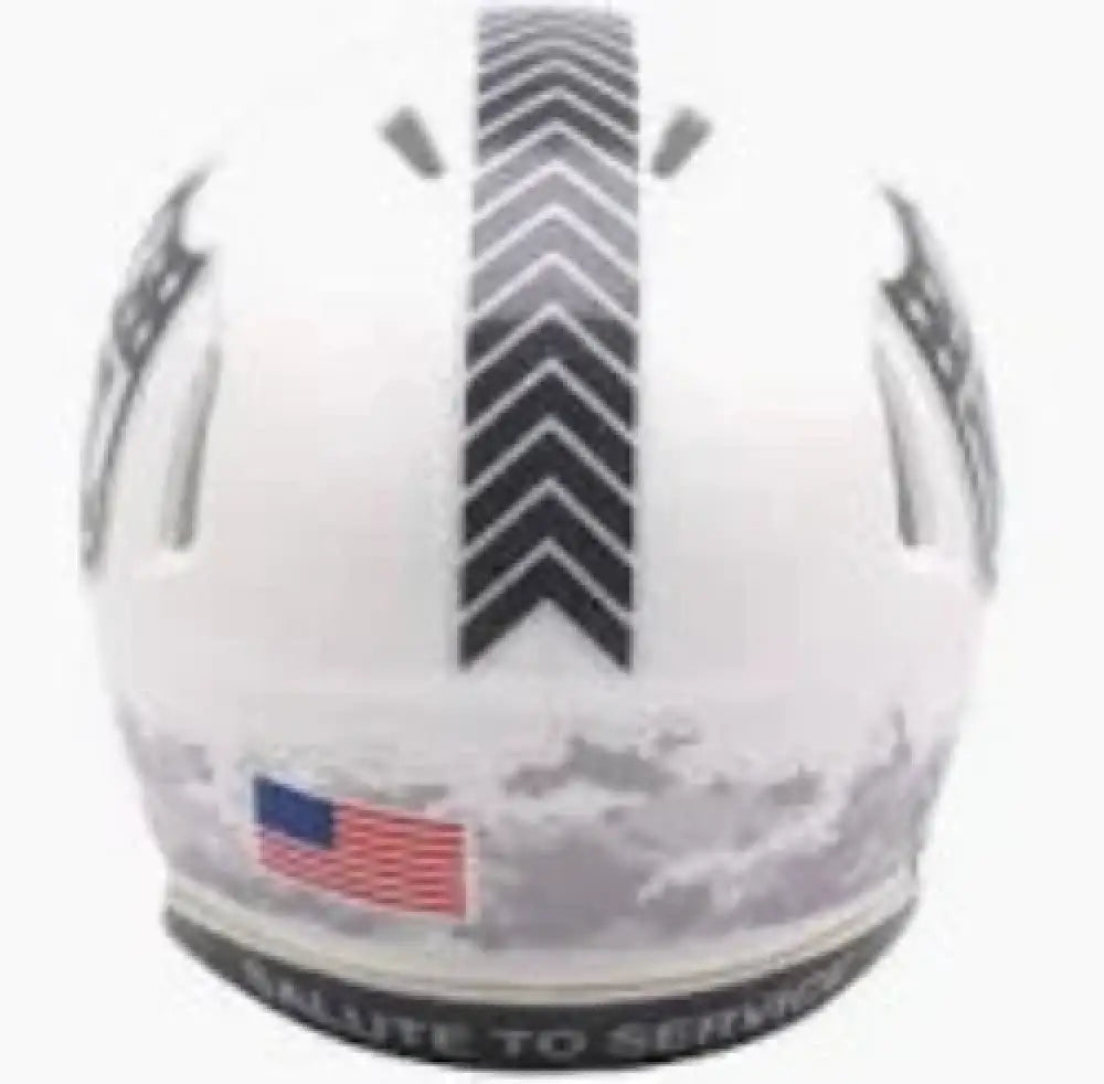 New York Giants NFL Mini Speed Football Helmet SALUTE TO SERVICE 3 NFL Break4Sports & Collectibles, LLC