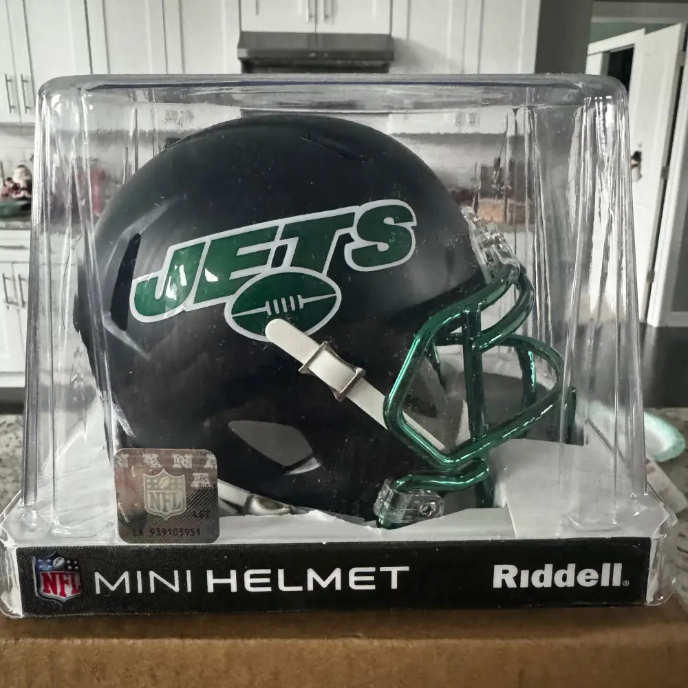 New York Jets NFL Mini Speed Football Helmet 2022 Alternate On-Field Break4Sports & Collectibles, LLC