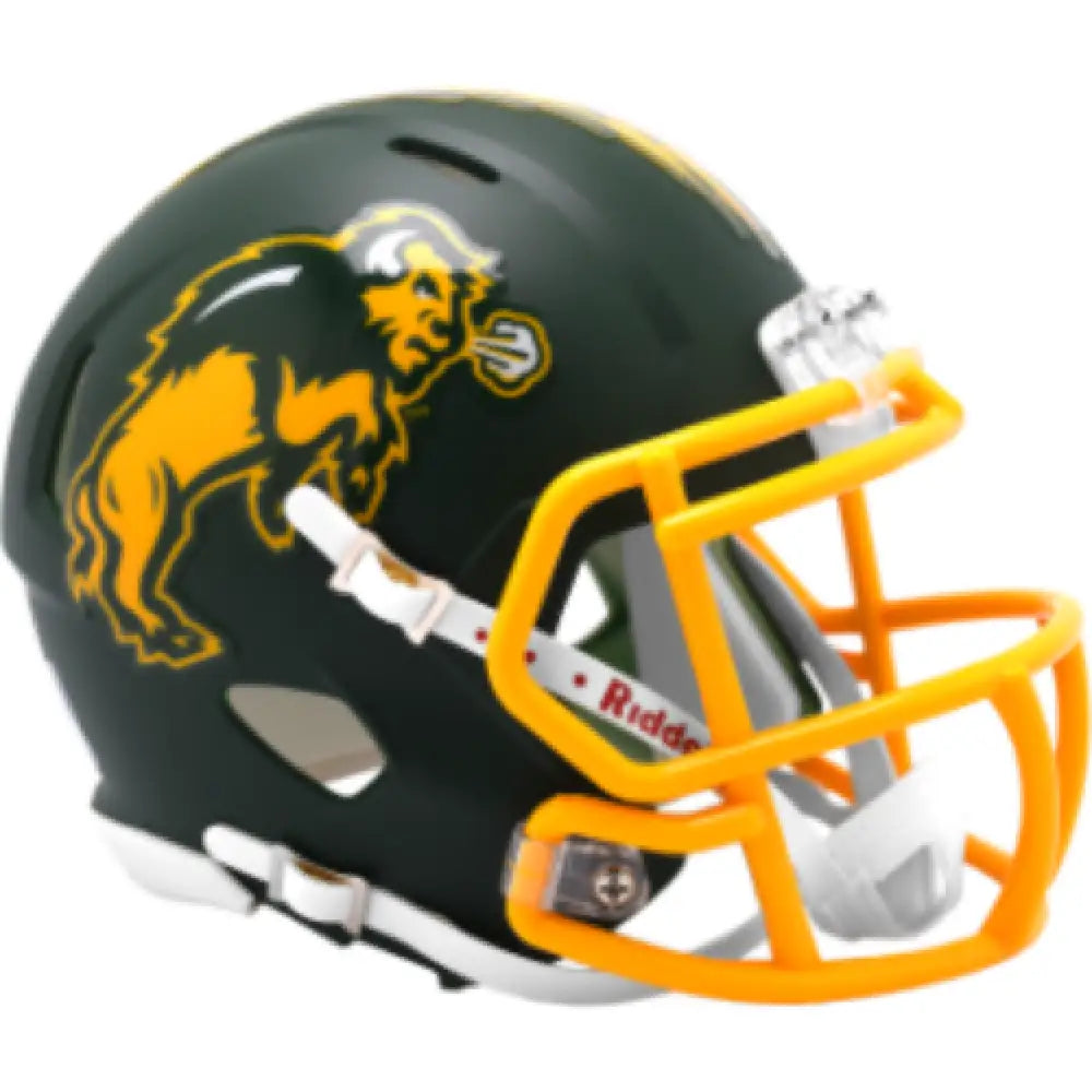North Dakota State Bison NCAA Mini Speed Football Helmet Flat Green - NCAA Break4Sports & Collectibles, LLC
