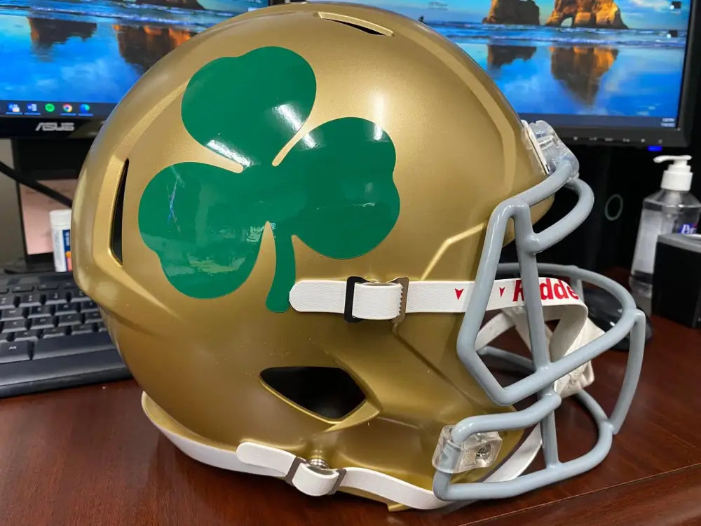 Notre Dame Fighting Irish Full Size Speed Replica Football Helmet Shamrock- NCAA Break4Sports & Collectibles, LLC