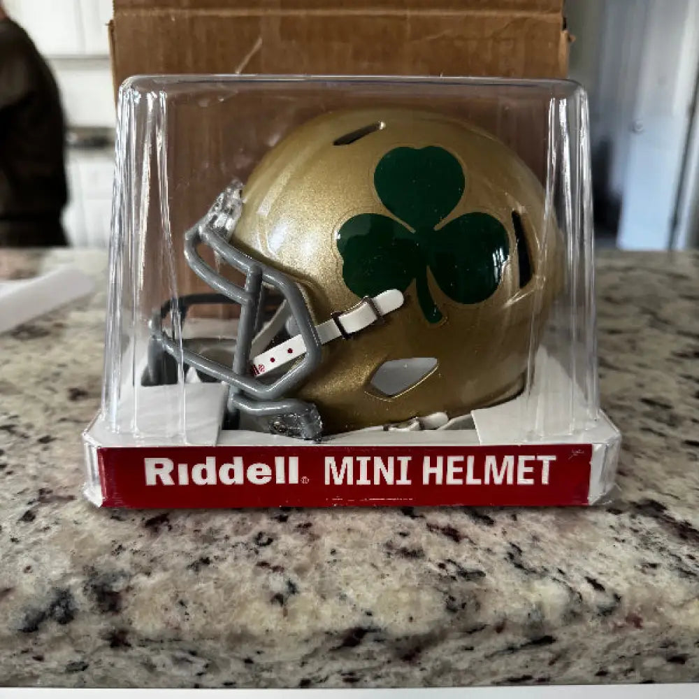 Notre Dame Fighting Irish NCAA Mini Speed Football Helmet Shamrock Break4Sports & Collectibles, LLC