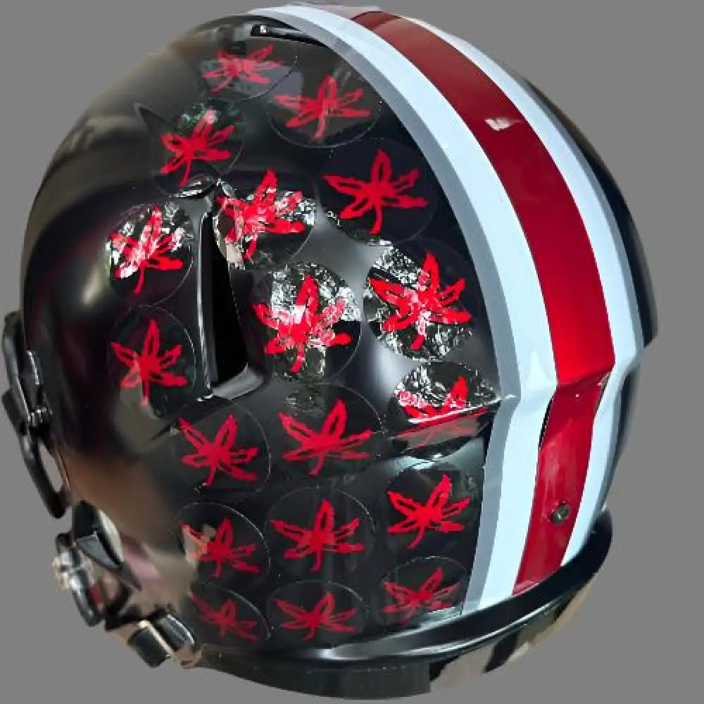 Ohio State Buckeyes Speed Full Size Replica Football Helmet Satin Black with Red Buckeyes - NCAA Break4Sports & Collectibles, LLC
