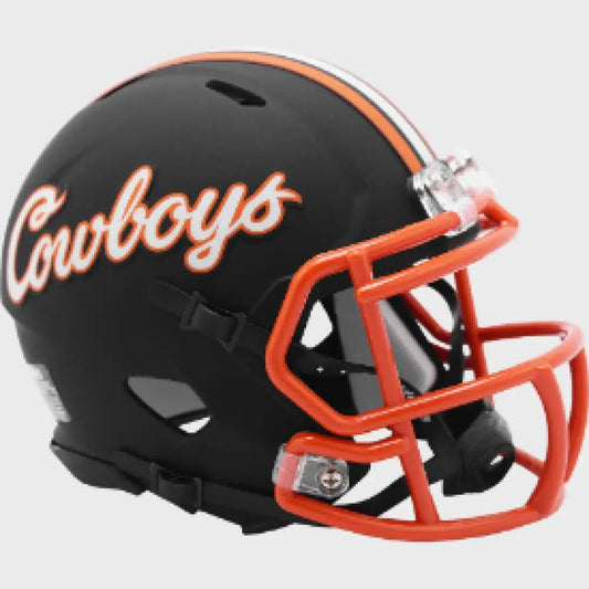 Oklahoma State Cowboys NCAA Mini Speed Football Helmet Matte Black- NCAA Break4Sports & Collectibles, LLC