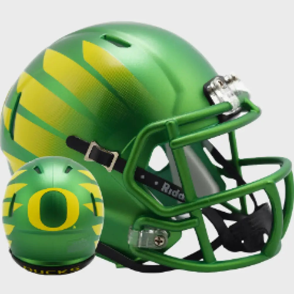 Oregon Ducks NCAA Mini Speed Football Helmet Painted w/Wing - NCAA Break4Sports & Collectibles, LLC