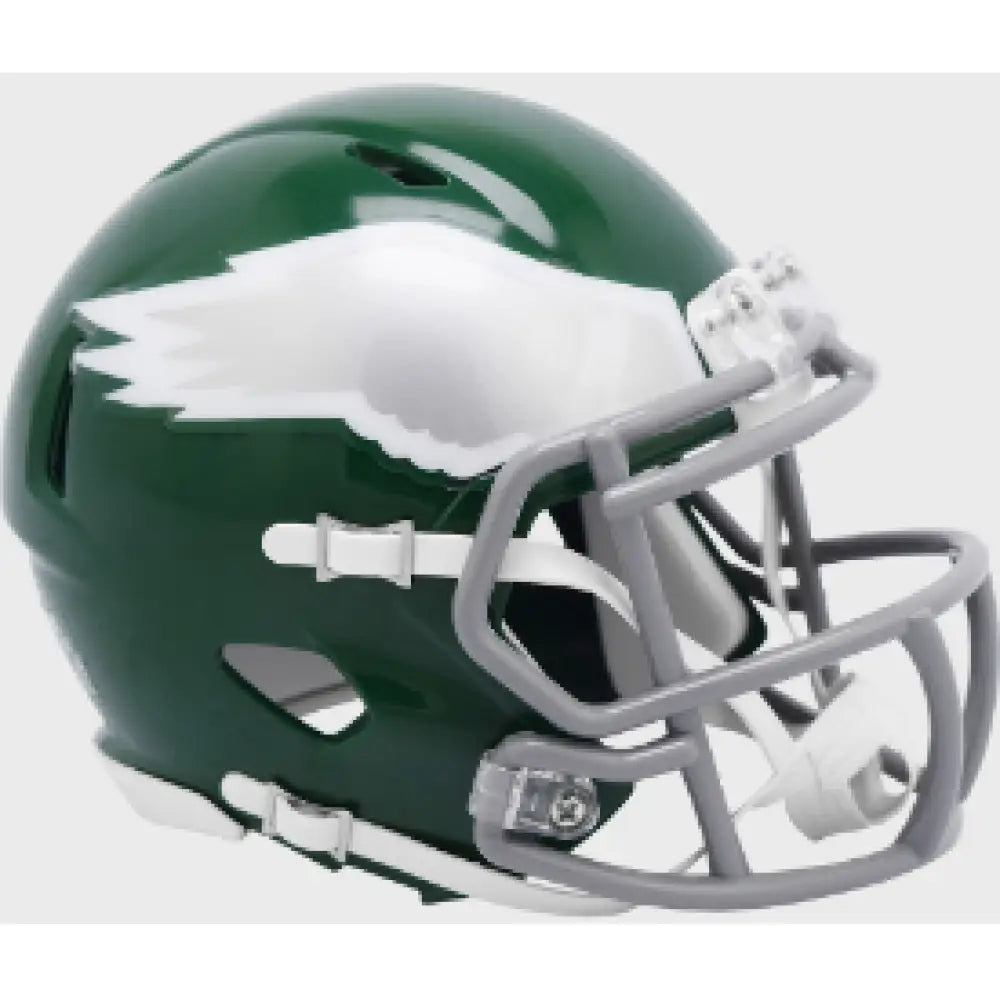 Philadelphia Eagles 1974 to 1995 Riddell Mini Speed Throwback Helmet - NFL Break4Sports & Collectibles, LLC