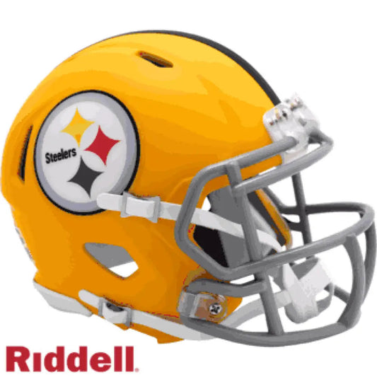 Pittsburgh Steelers NFL Mini Speed Football Helmet 2025 Alternate On-Field Break4Sports & Collectibles, LLC