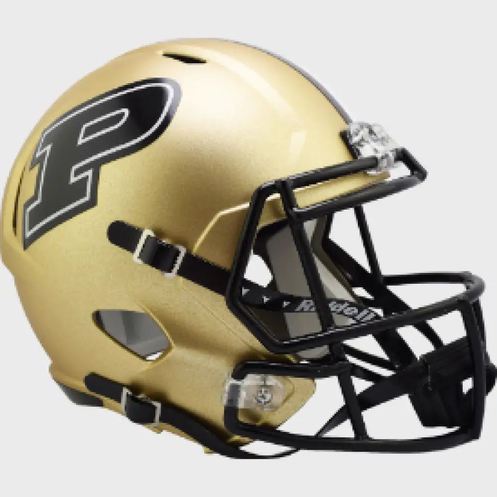 Purdue Boilermakers Full Size Speed Replica Football Helmet Gold- NCAA Break4Sports & Collectibles, LLC