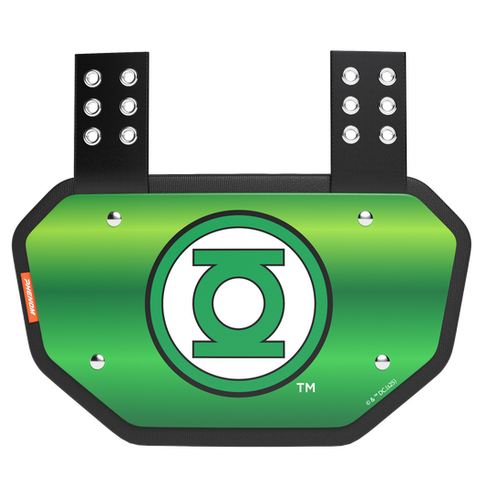 Phenom Elite Football Back Plate - Green Lantern Phenom Elite Brand