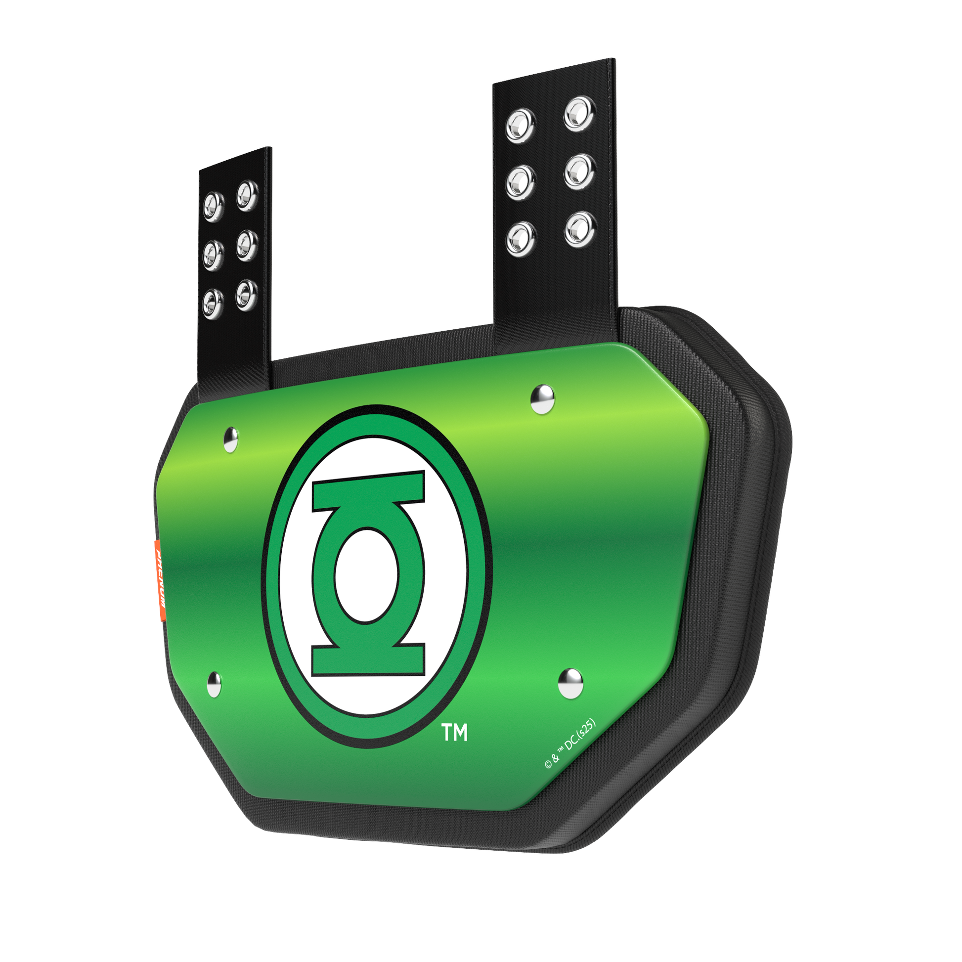 Phenom Elite Football Back Plate - Green Lantern Phenom Elite Brand