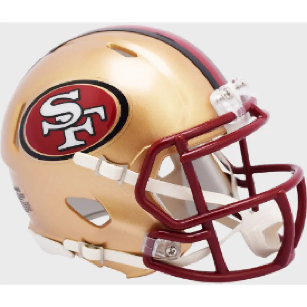 San Francisco 49ers 1996 to 2008 Riddell Mini Speed Throwback Helmet- NFL Break4Sports & Collectibles, LLC
