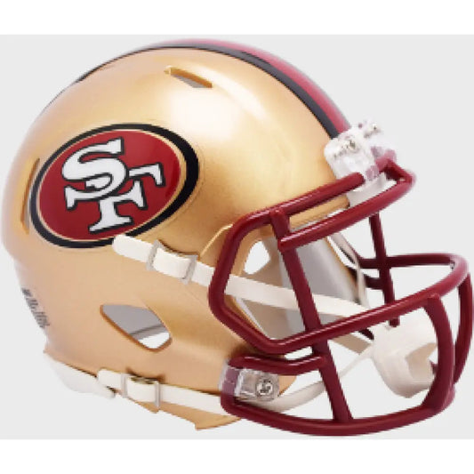 San Francisco 49ers 1996 to 2008 Riddell Mini Speed Throwback Helmet- NFL Break4Sports & Collectibles, LLC