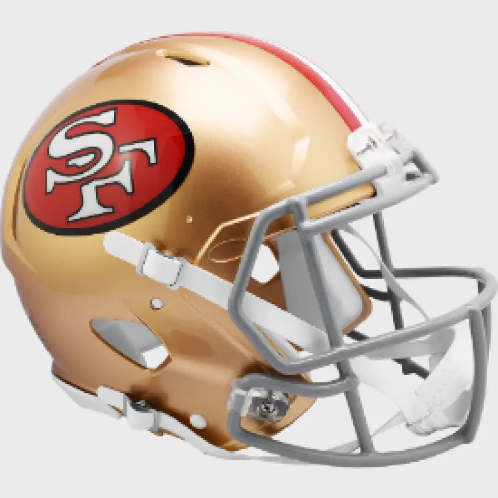 San Francisco 49ers Full Size Authentic 1964 to 1995 Speed Throwback Football Helmet - NFL Break4Sports & Collectibles, LLC